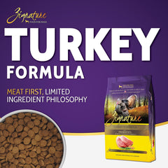 Zignature Pavo: bolsa 4lb frente, destacando la presentación y la marca para comprar con confianza.