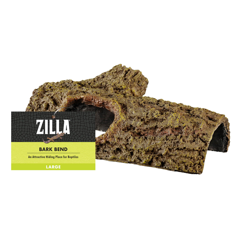 Zilla Bark Bends den privado grande para refugio y privacidad de reptiles.