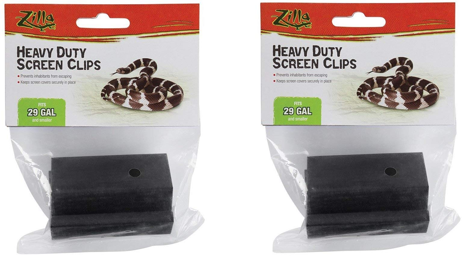 Clips Zilla para cubiertas de terrario, resistencia pesada, ideal para terrarios pequeños de 5-29 galones