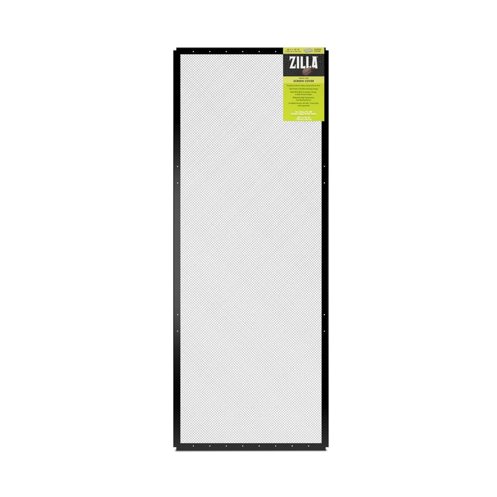 Zilla cubierta pantalla de aire negra 48x18 con ventilación eficiente para terrarios.