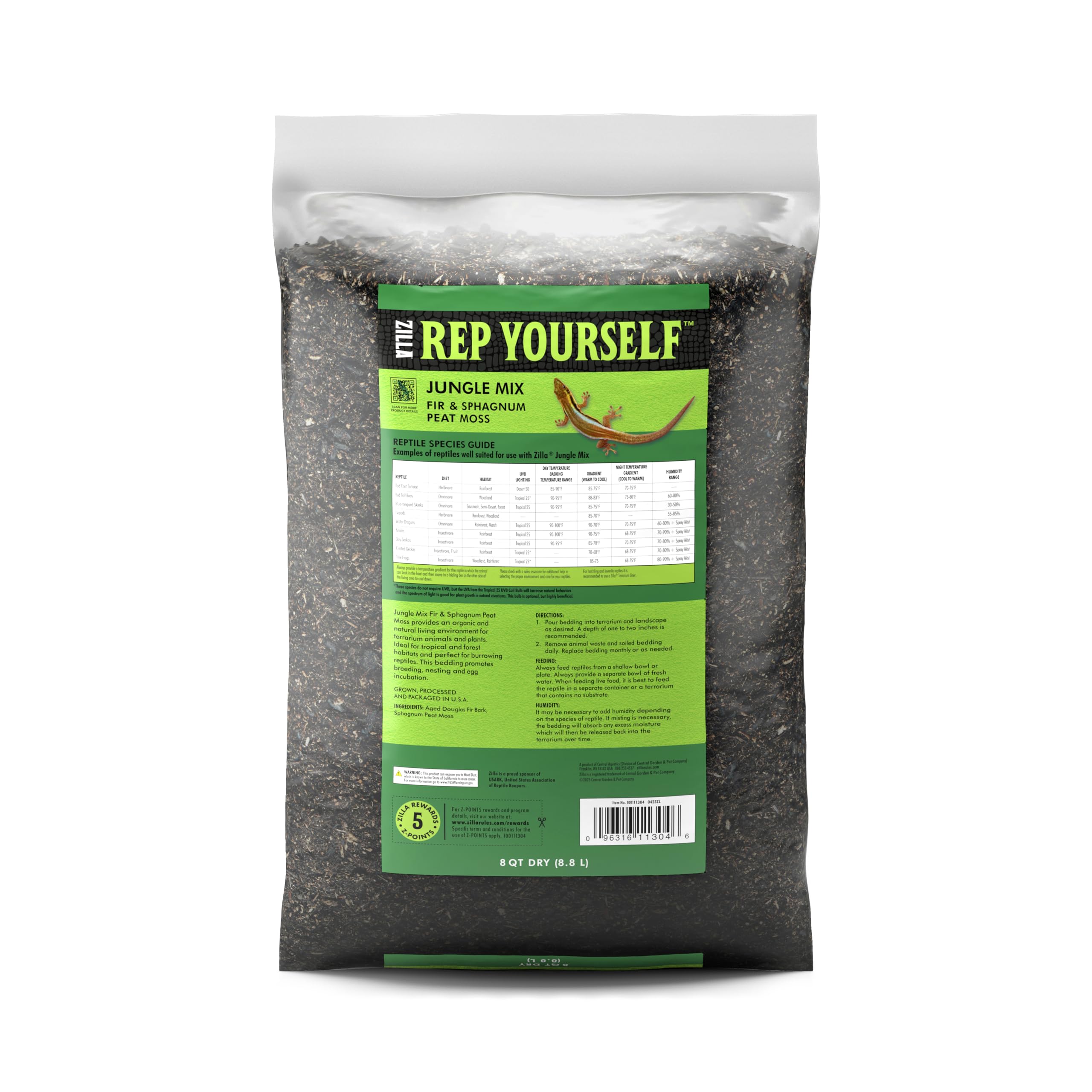 Hábitats tropicales compatibles con Zilla Jungle Mix