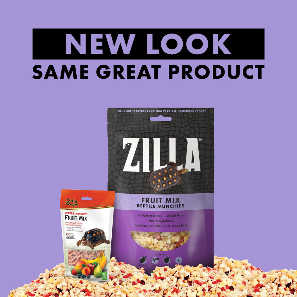 Zilla Reptile Munchies para tegús, mezcla frutal atractiva