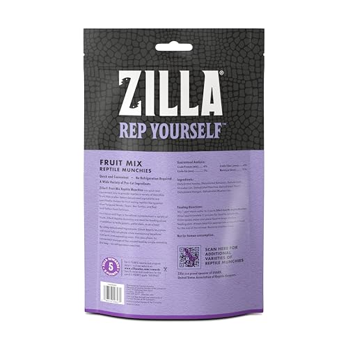 Zilla Reptile Munchies para tortugas de patas rojas y amarillas