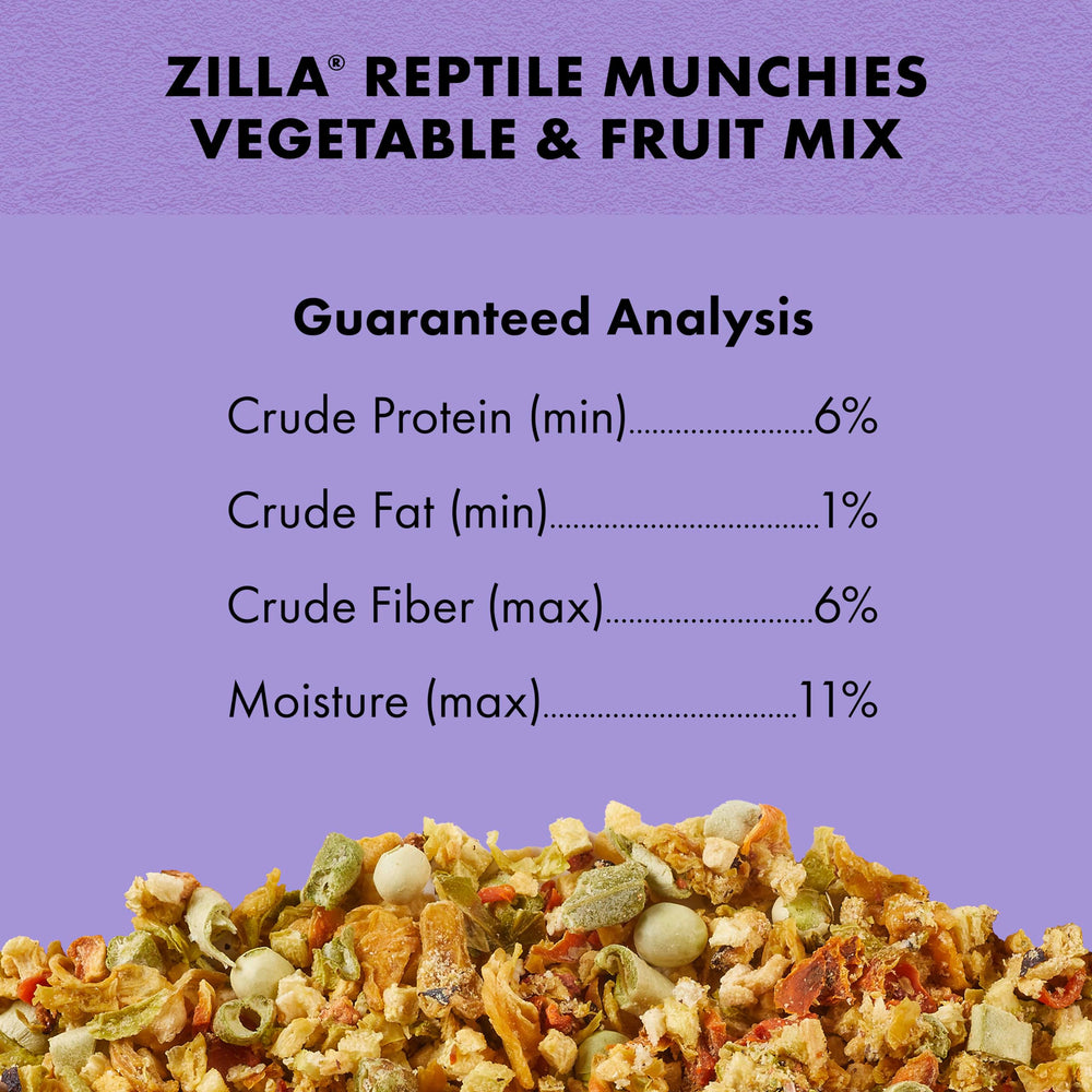 Zilla Reptile Munchies puede ayudar a diversificar la dieta.