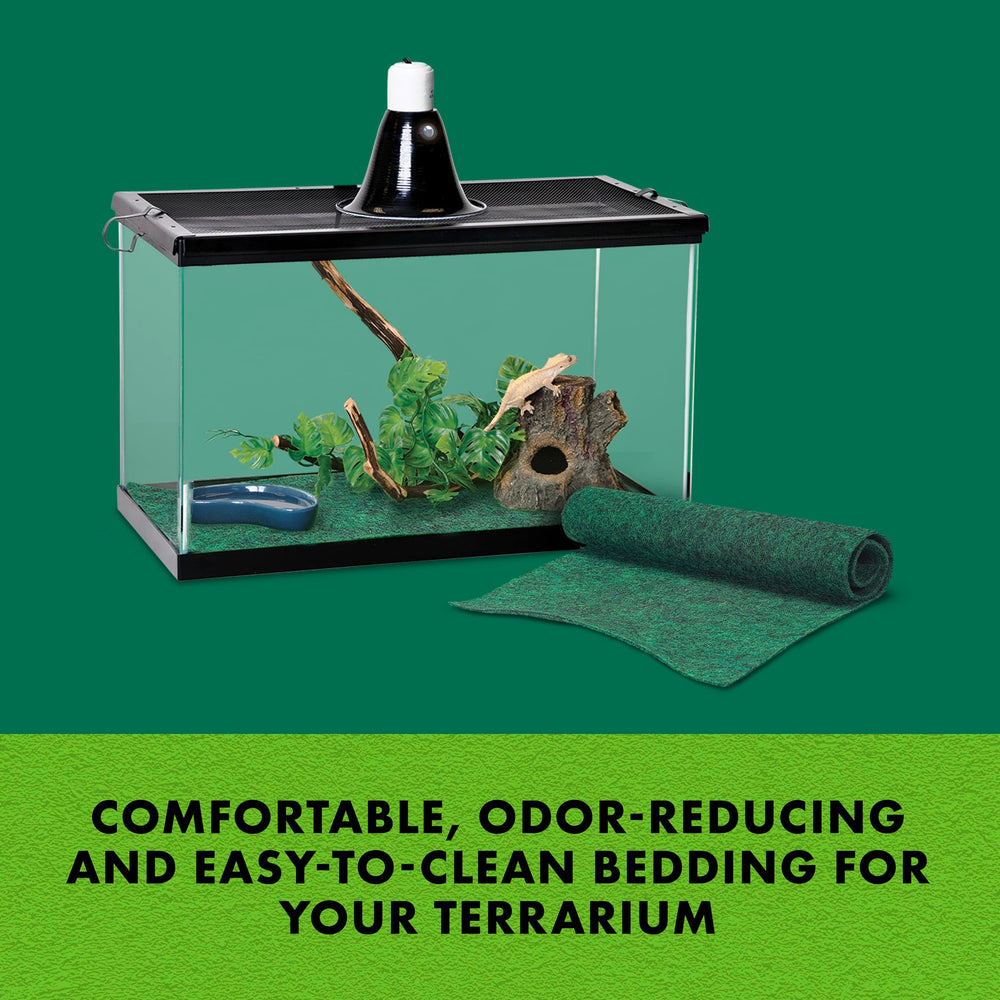 Zilla Terrario Liner absorbente en verde: reduce olores y facilita la limpieza
