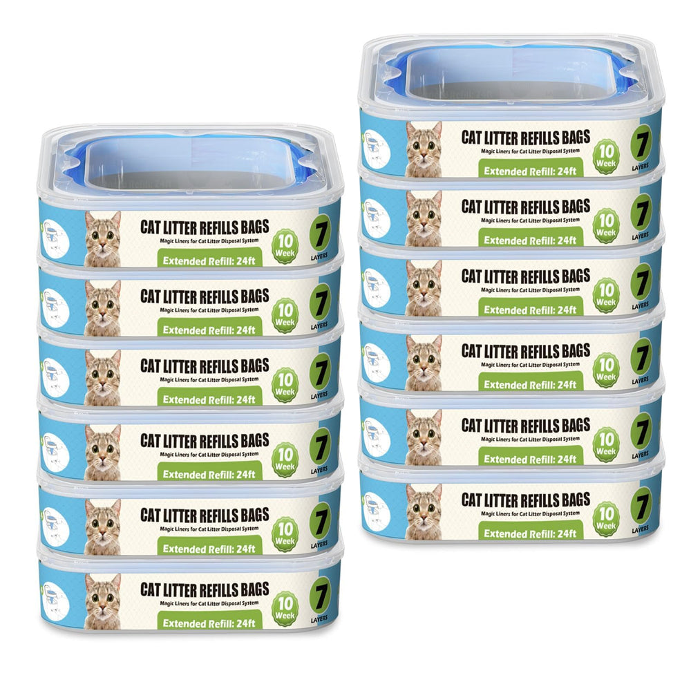 Zippland recambios para Genie Standard: bolsas de batalla de 7 capas que atrapan olores.