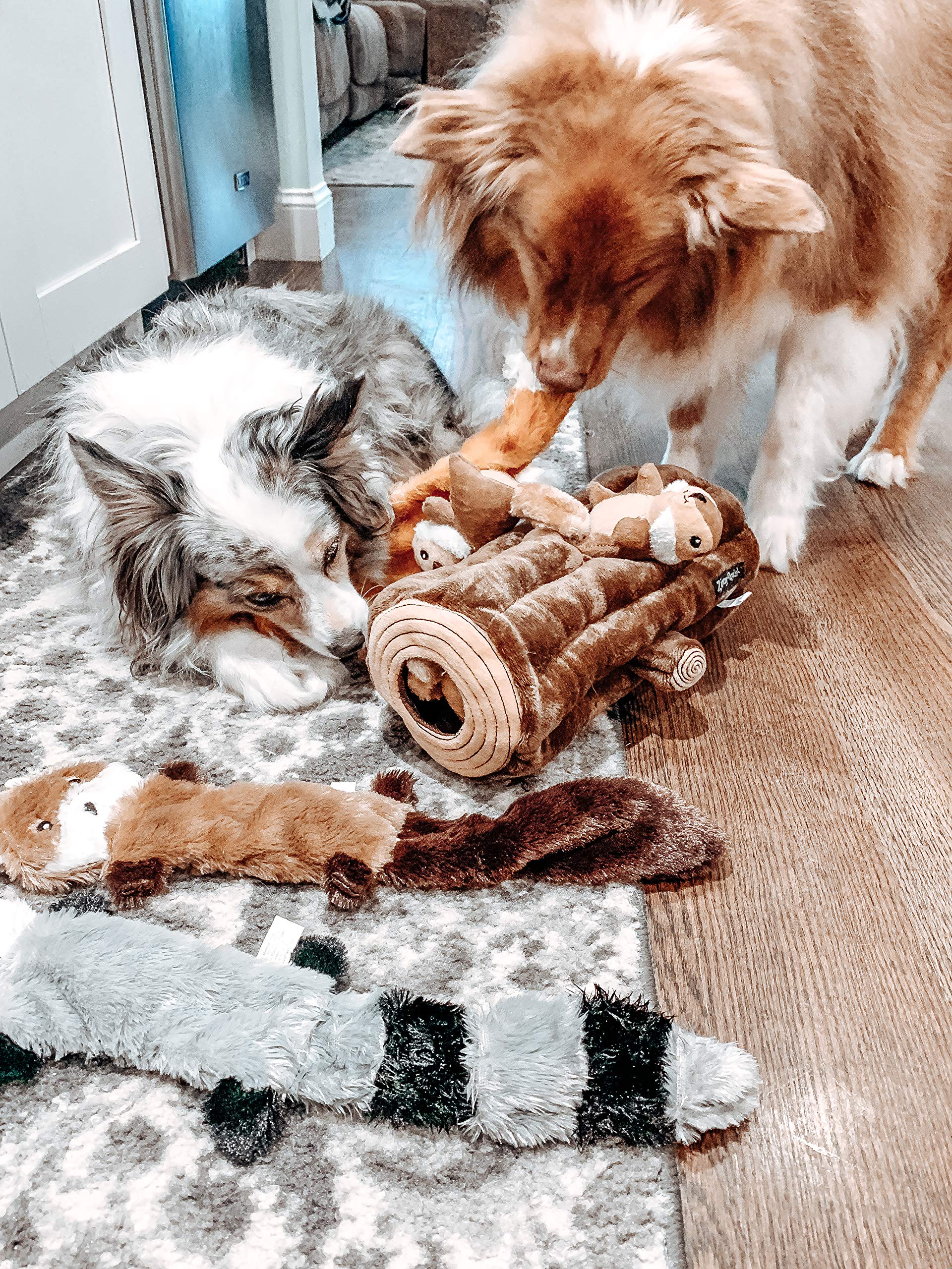 ZippyPaws Burrow diseño rellenable, mantiene sesiones de juego