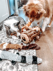 ZippyPaws Burrow diseño rellenable, mantiene sesiones de juego