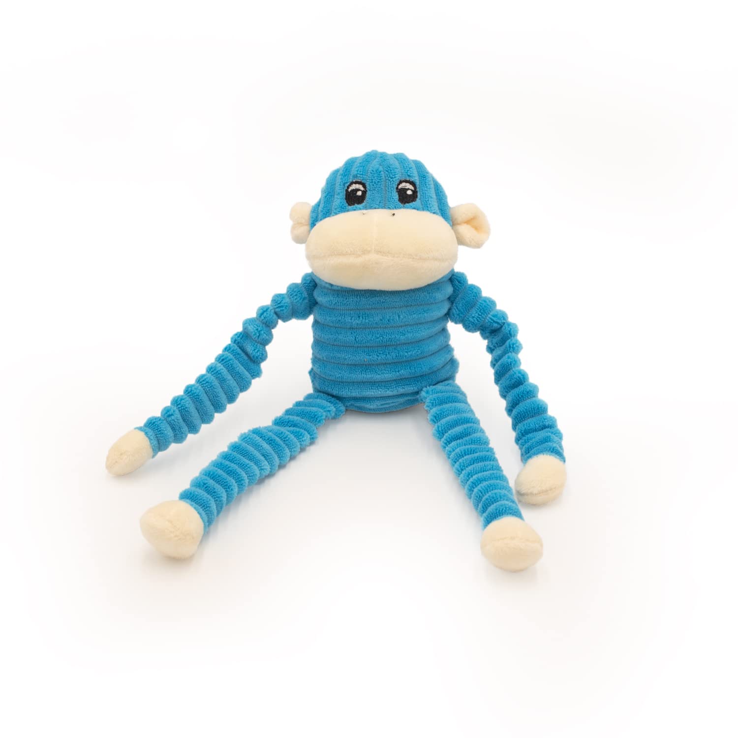 ZippyPaws Crinkle Monkey, dos-colores-juguete-perro, perfecto para juego interactivo y compañía.