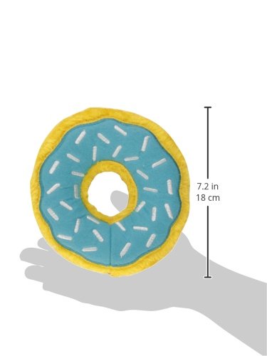 ZippyPaws Donutz diseño con glaseado bordado, atractivo visual para perros curiosos.
