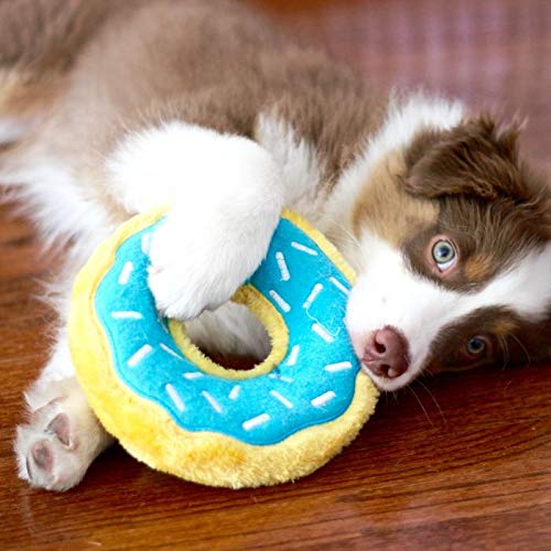 ZippyPaws Donutz juego interactivo para estimular masticación sin desorden.