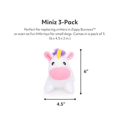 Juguete Miniz para ocultar y buscar unicornios, ideal en casa.