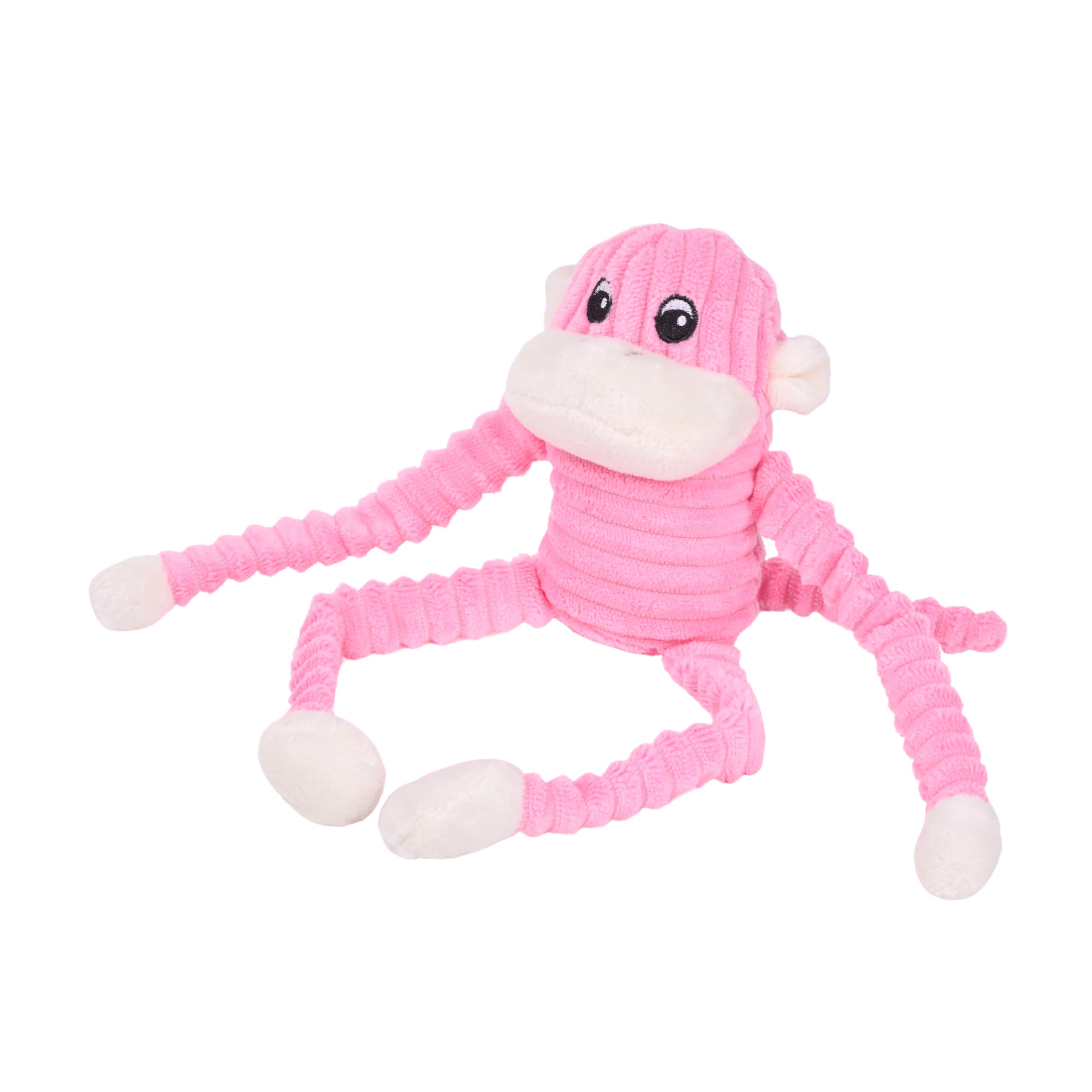 ZippyPaws Crinkle Monkey, peluche con crujido en brazos, perfecto para mordisqueos suaves