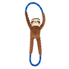 ZippyPaws RopeTugz con diseño de perezoso, ideal para juego de arrastre robusto