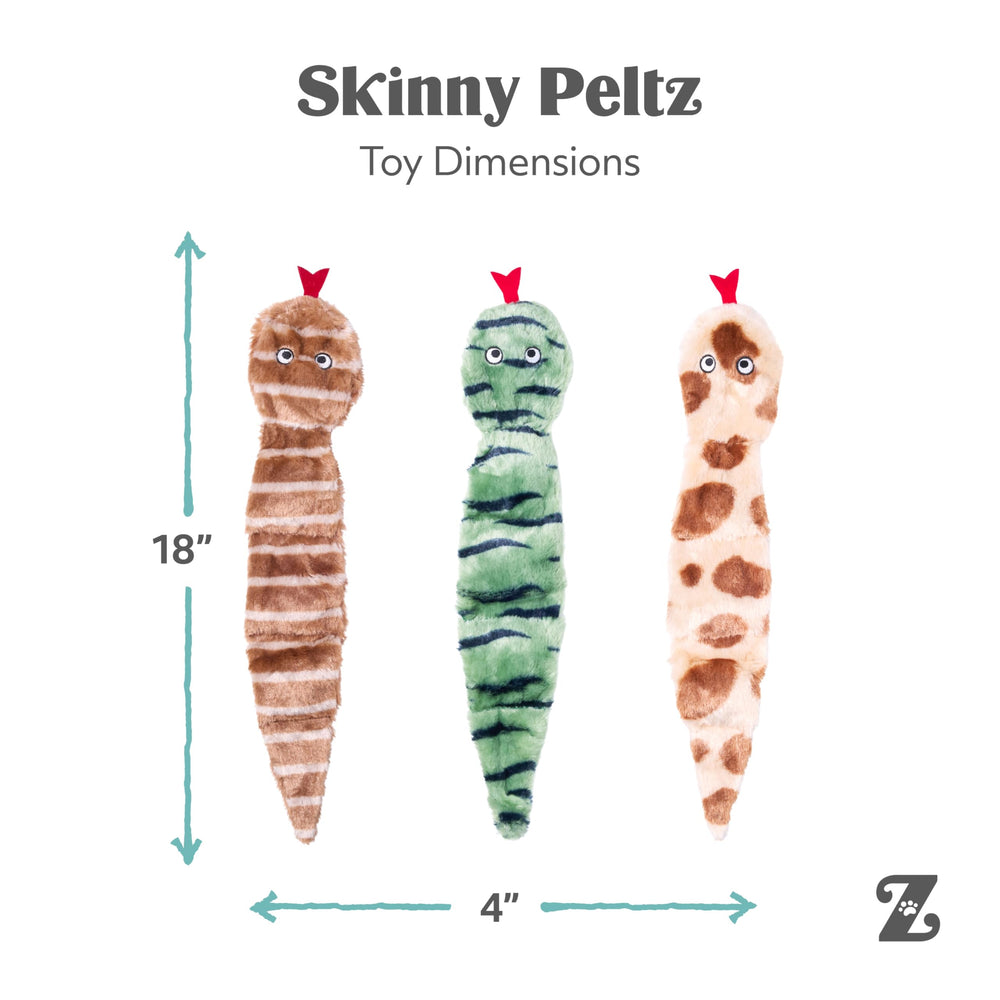 ZippyPaws Skinny Peltz serpientes del desierto: conjunto variado para juego de arrastre y búsqueda