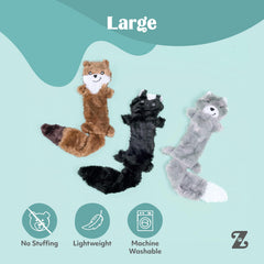 ZippyPaws Skinny Peltz chirridos sonoros para estimulación durante el juego