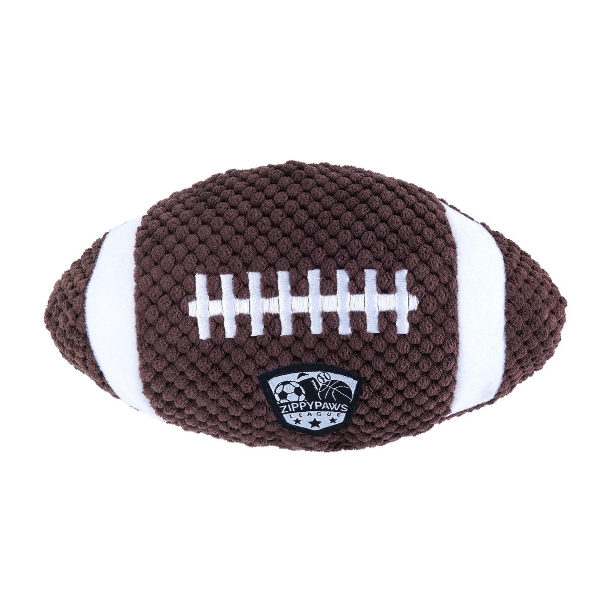 ZippyPaws SportsBallz fútbol con parche, ideal para juego activo del perro