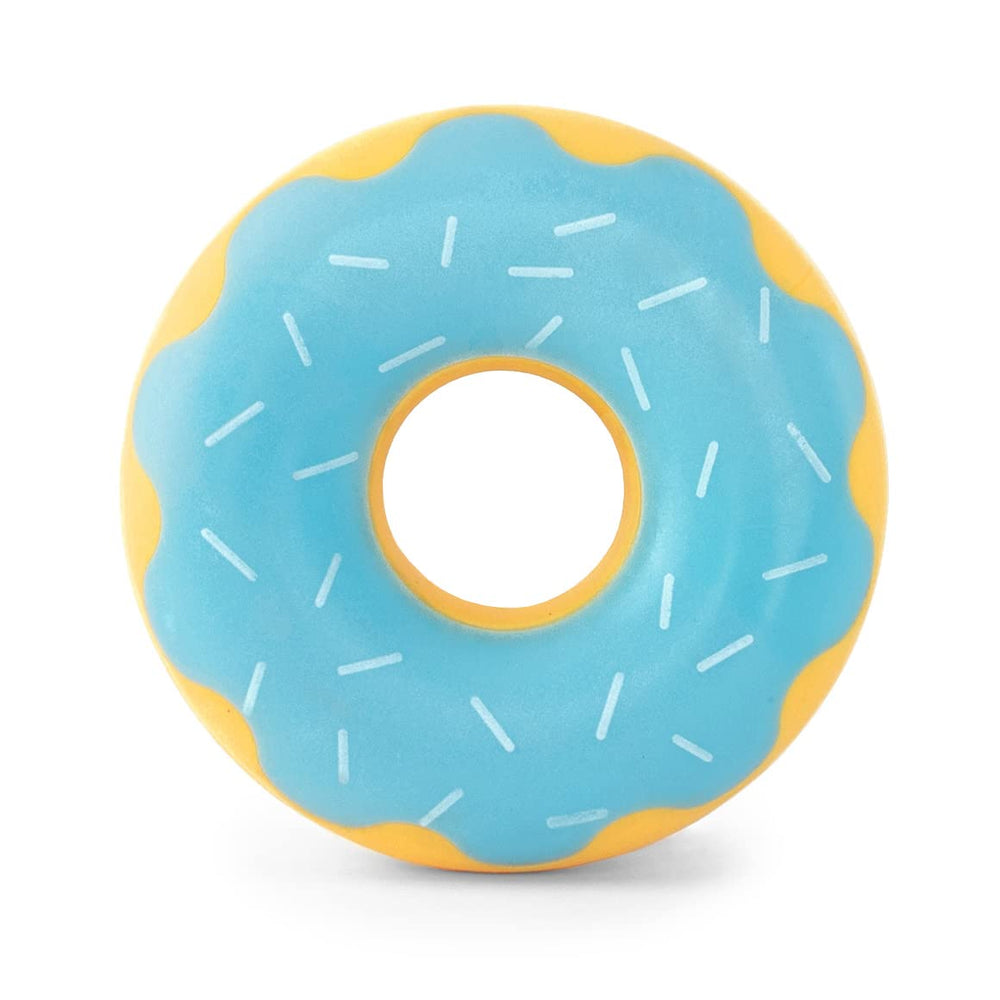 ZippyPaws ZippyTuff Donutz donut azul, mordedor duradero para masticar diario