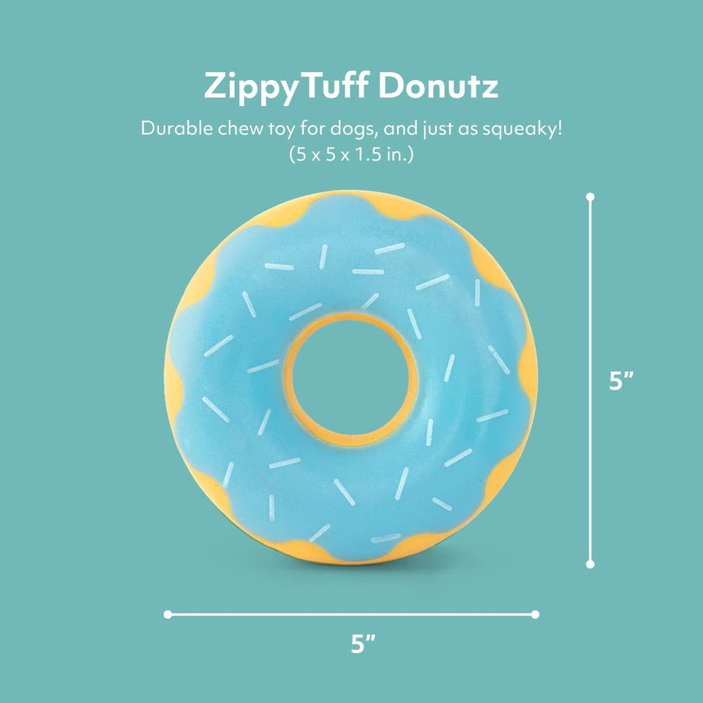 ZippyPaws ZippyTuff Donutz con chirriador incorporado para más entretenimiento durante el juego