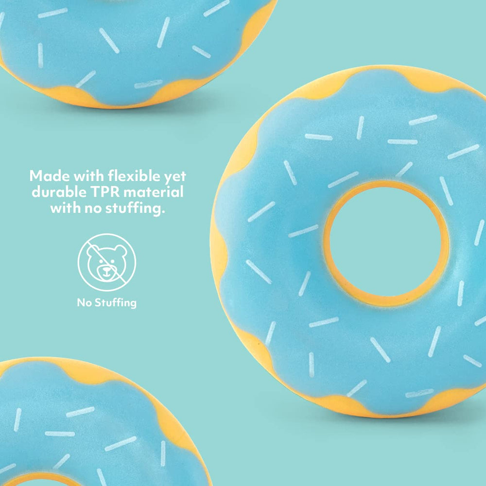ZippyPaws ZippyTuff Donutz diseño de donut con glaseado y confites para estimulación sensorial