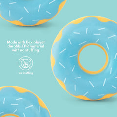 ZippyPaws ZippyTuff Donutz diseño de donut con glaseado y confites para estimulación sensorial