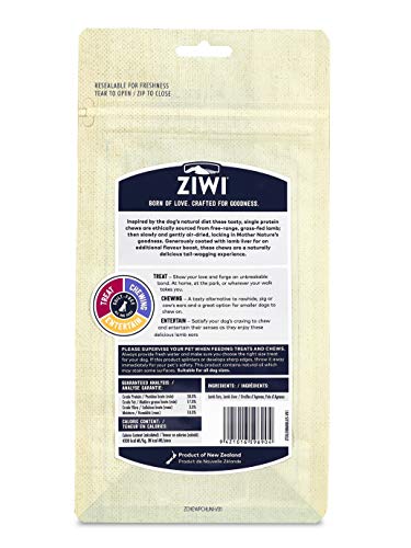 Ziwi orejas de cordero proteína única, perfecto para recompensas de entrenamiento