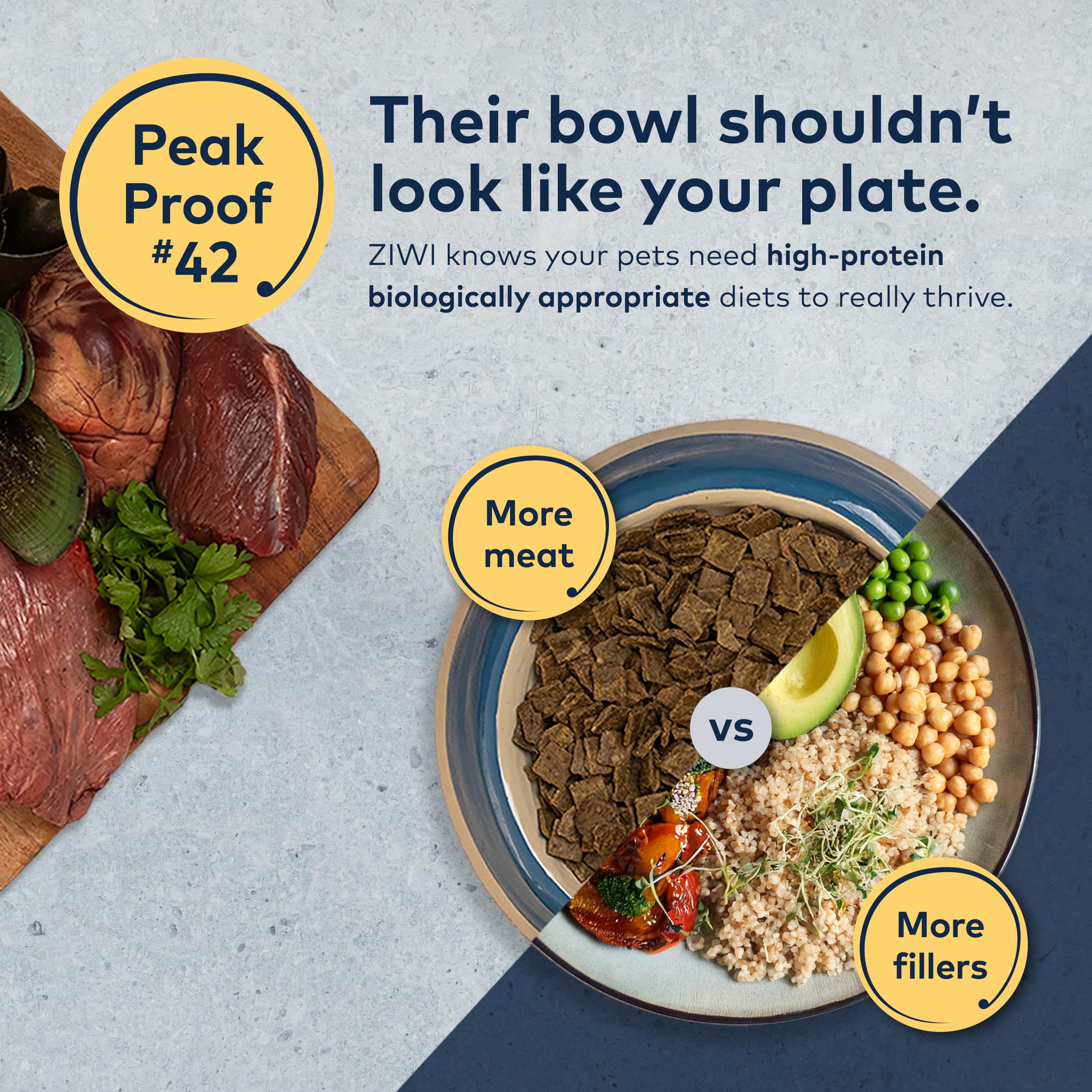 ZIWI Peak como comida completa o complemento para perros, opción flexible