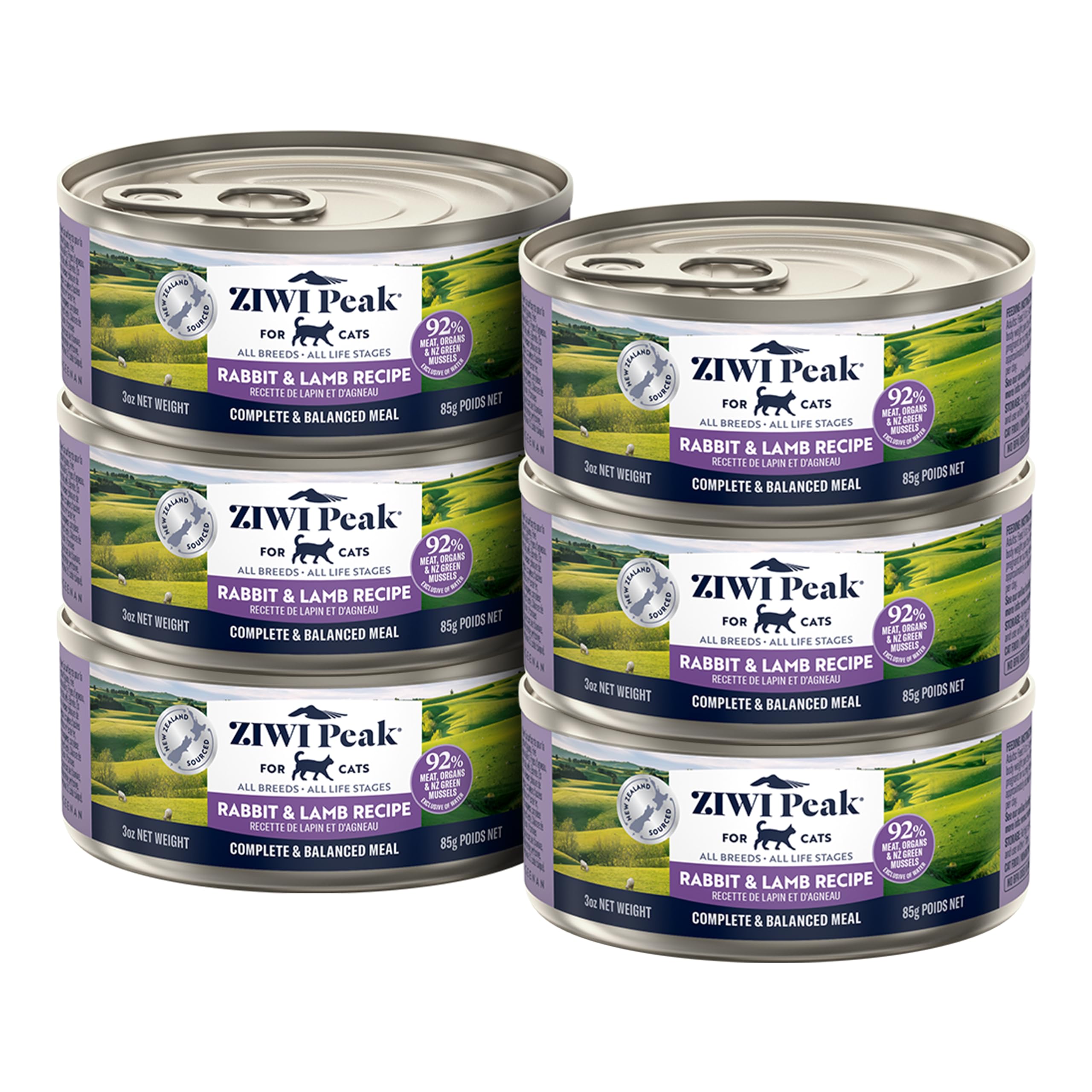 ZIWI Peak lata conejo y cordero 3oz para gatos exigentes