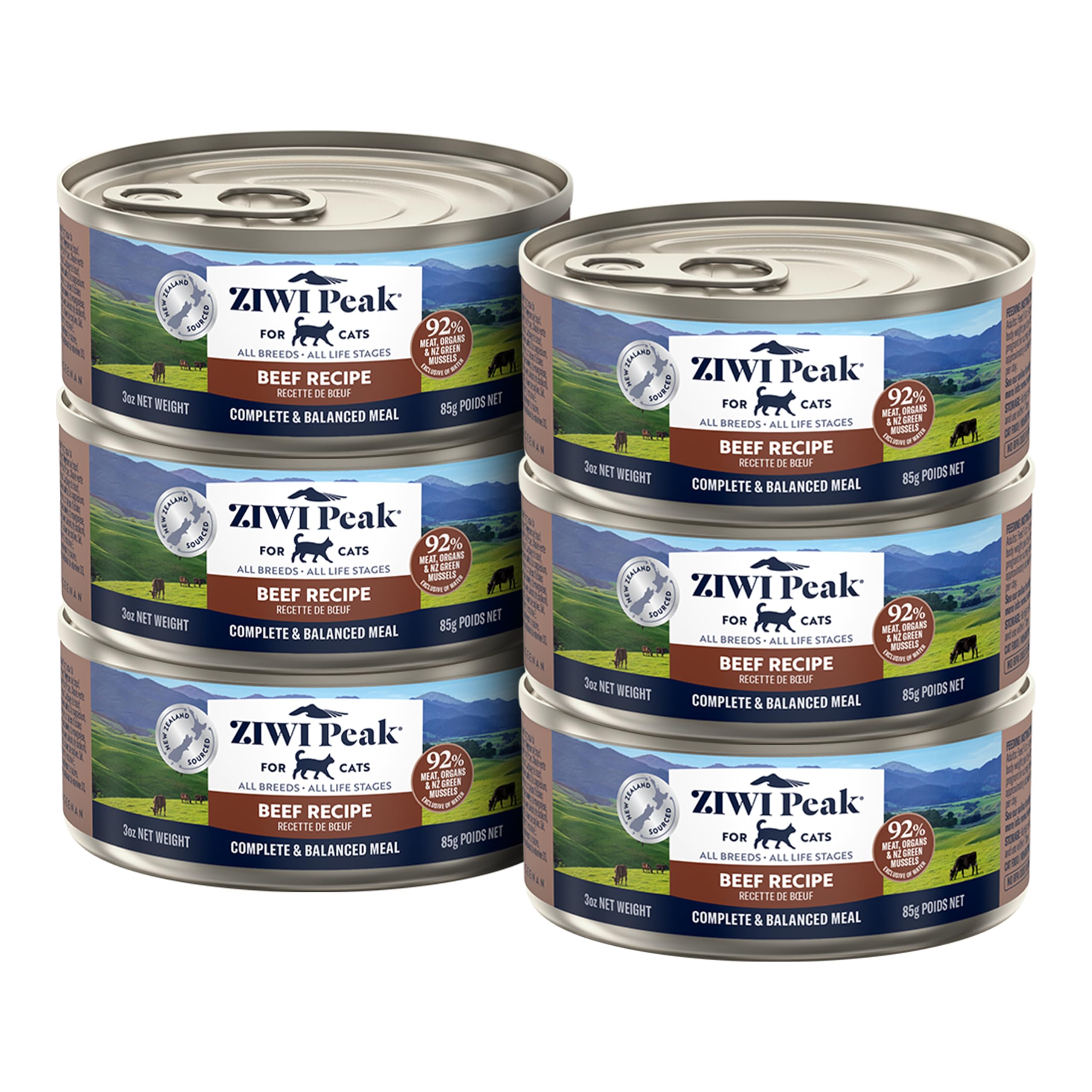 ZIWI Peak: lata húmeda para gatos con proteína de vacuno.