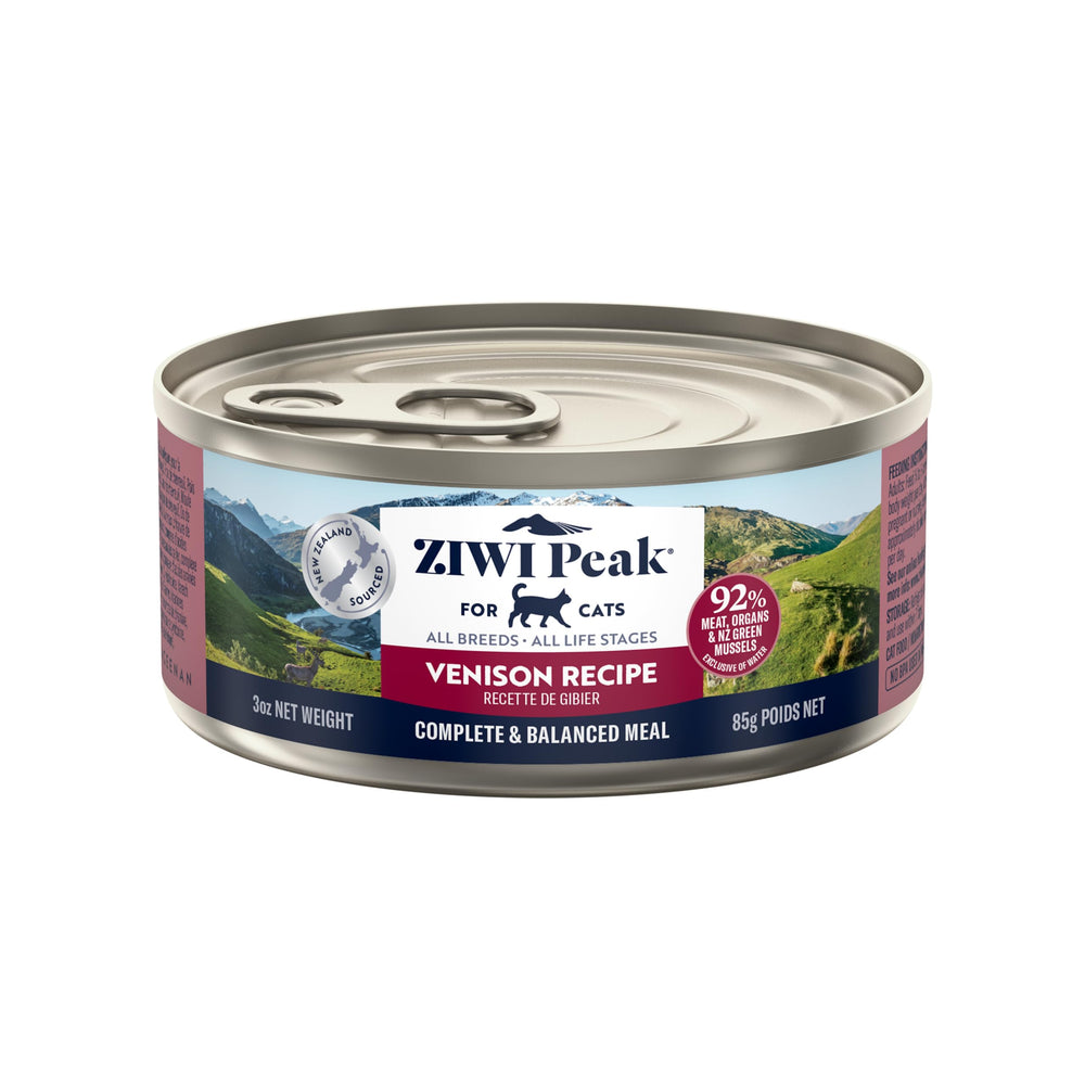 ZIWI Peak lata venado 3oz: fuente proteica premium para gatos