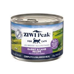 ZIWI Peak latas 6.5oz con conejo y cordero, pack práctico para probar sabores.