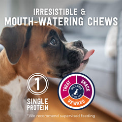 ZIWI snacks-naturales-res-weasand: textura deshidratada sin aditivos para perros sensibles