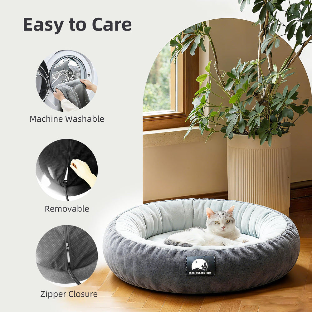 ZNOFAN cueva de cama para gatos, privacidad y descanso cómodo