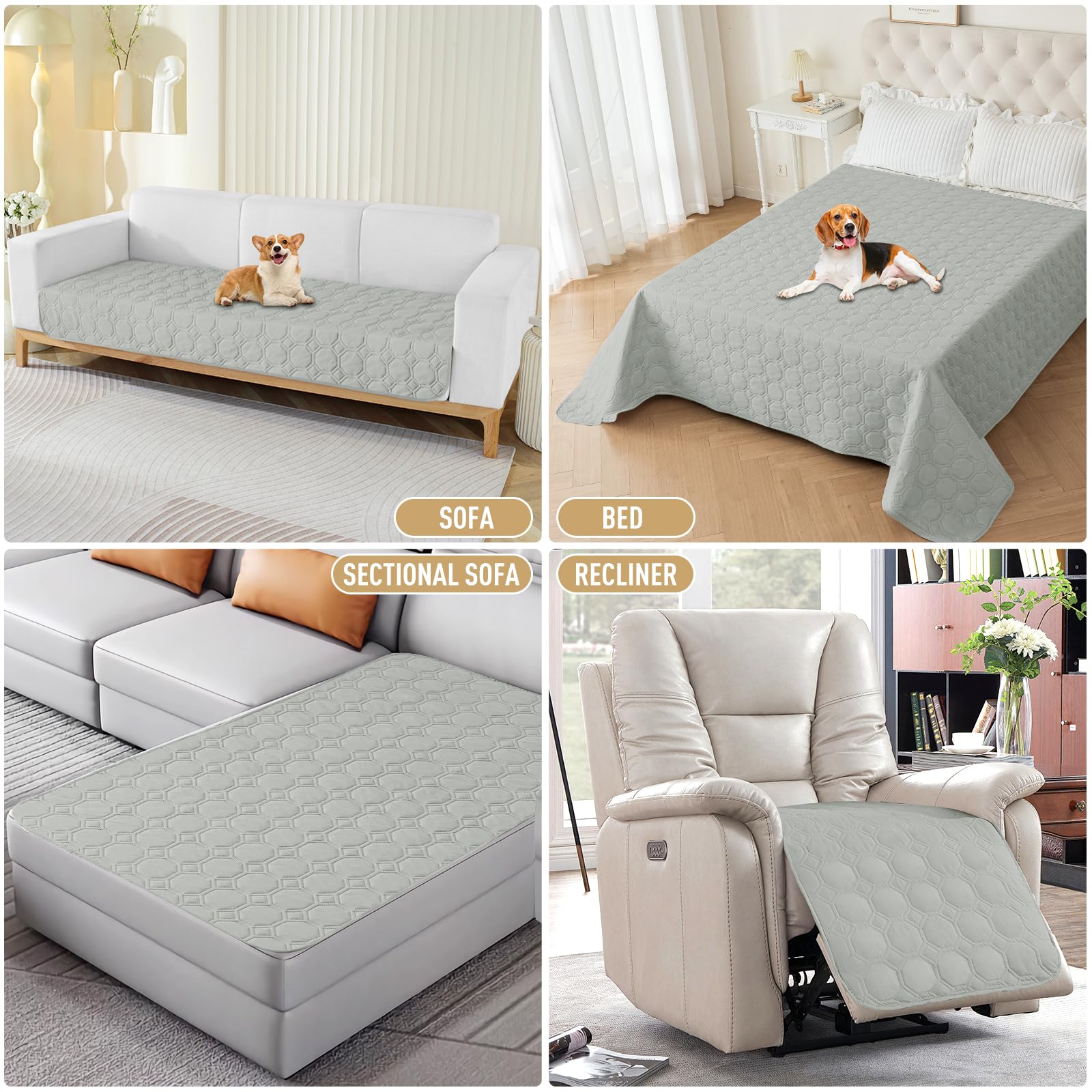 La manta ZNSAYOTX protege muebles y evita desgaste.