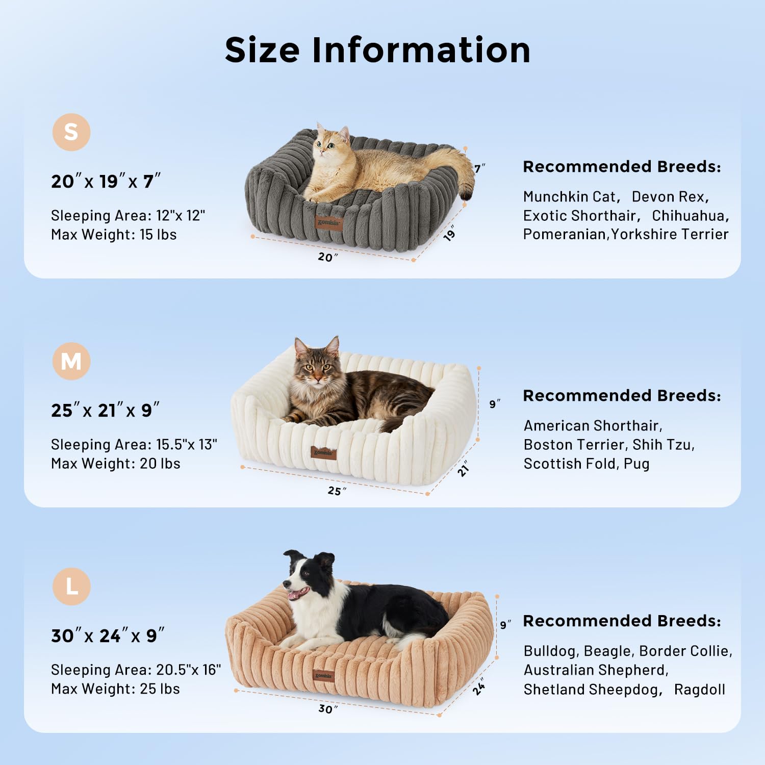 Funda extraíble y lavable de la cama ZOMISIA para fácil limpieza