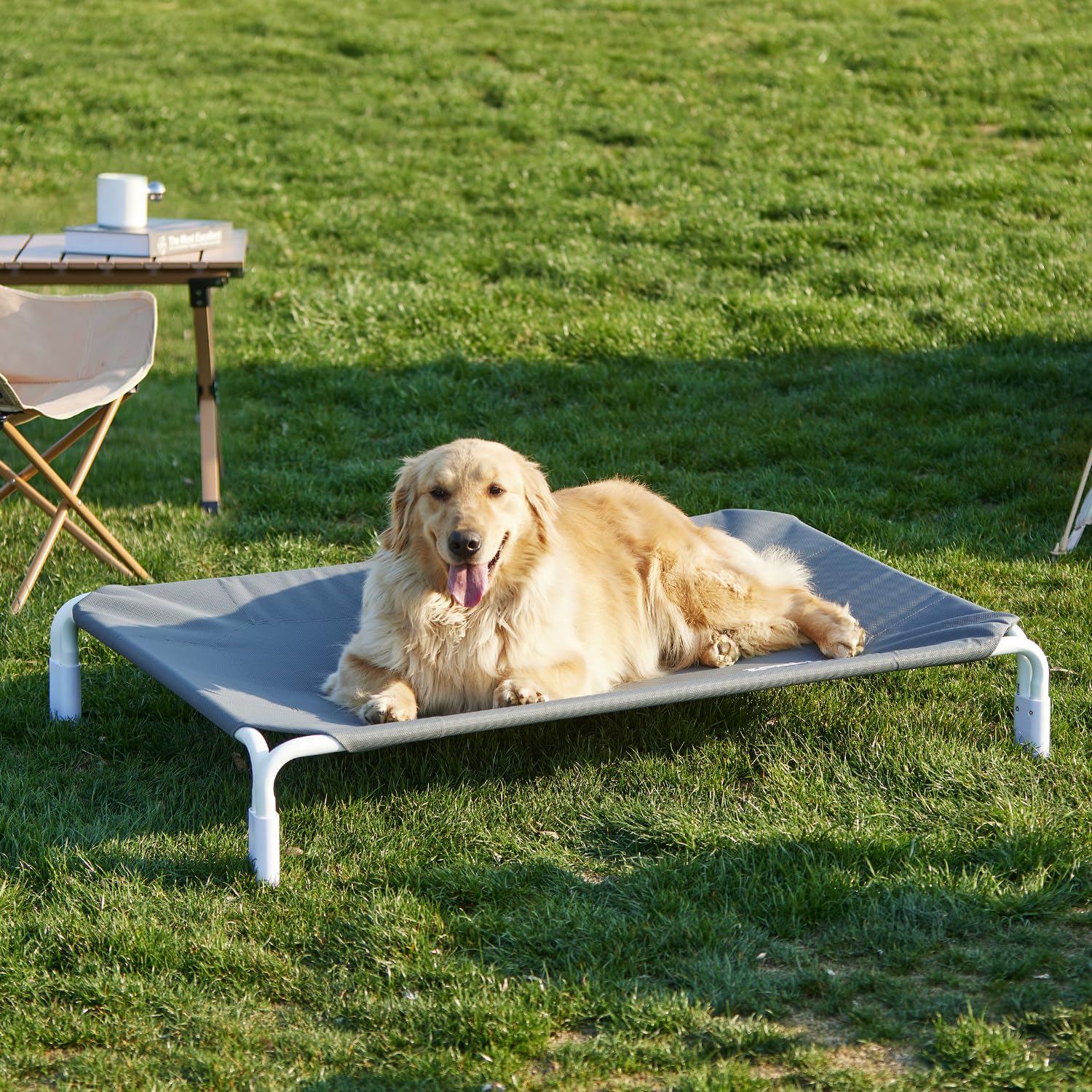 ZOMISIA cama para perro 43x30 pulgadas, elevación para flujo de aire