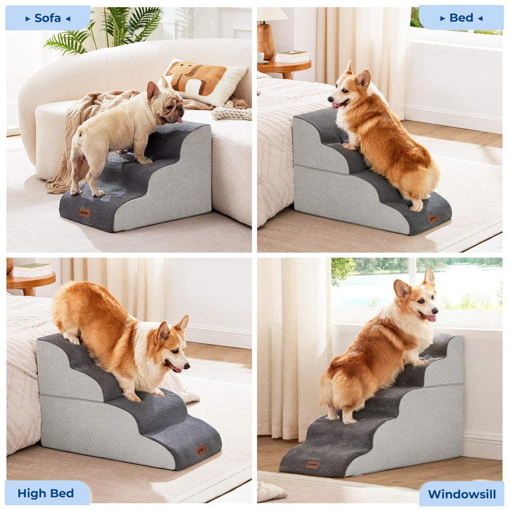 ZOMISIA escalera de 3 pasos ideal para mascotas pequeñas