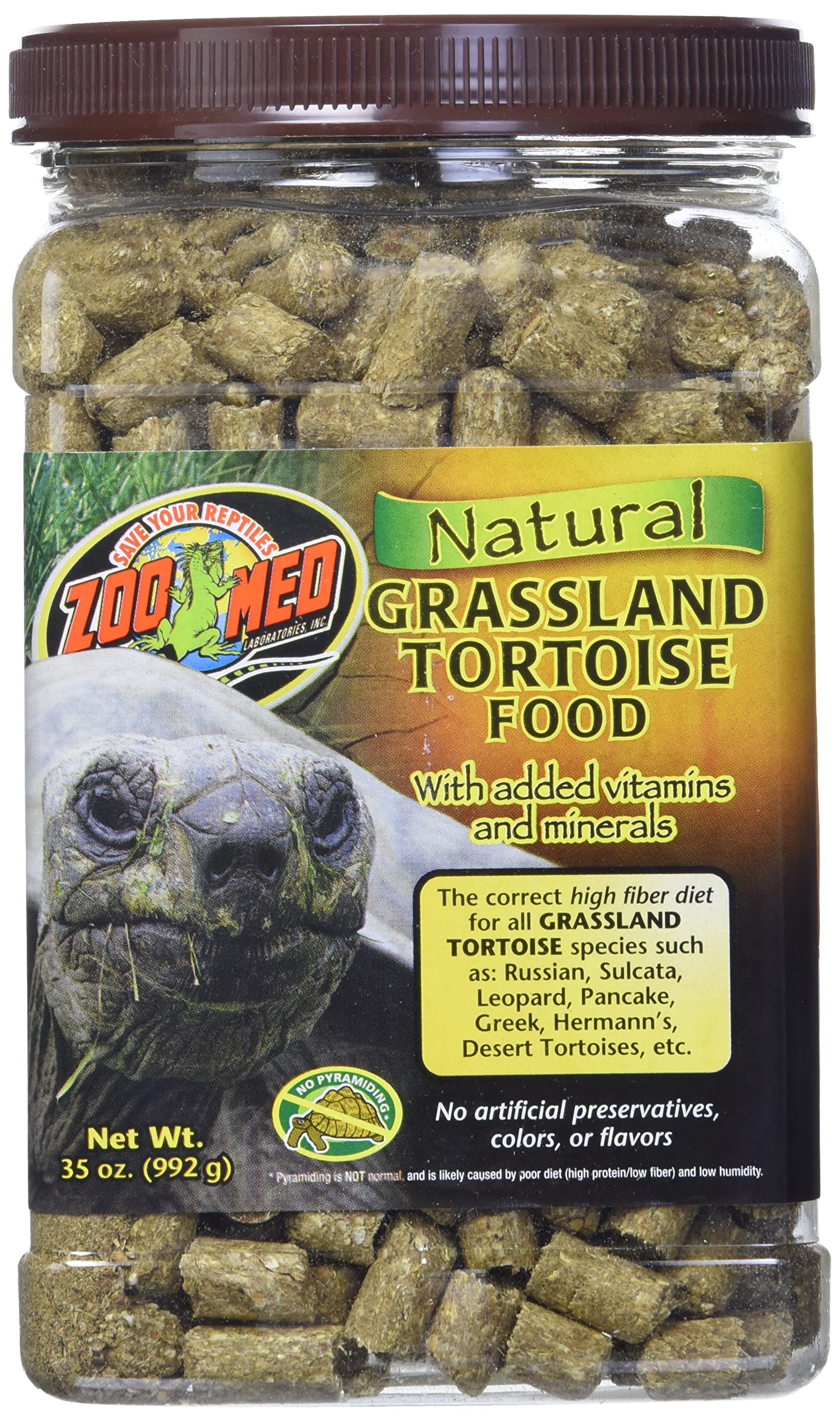 Zoo Med Alimento tortugas con gran pasto para una dieta equilibrada