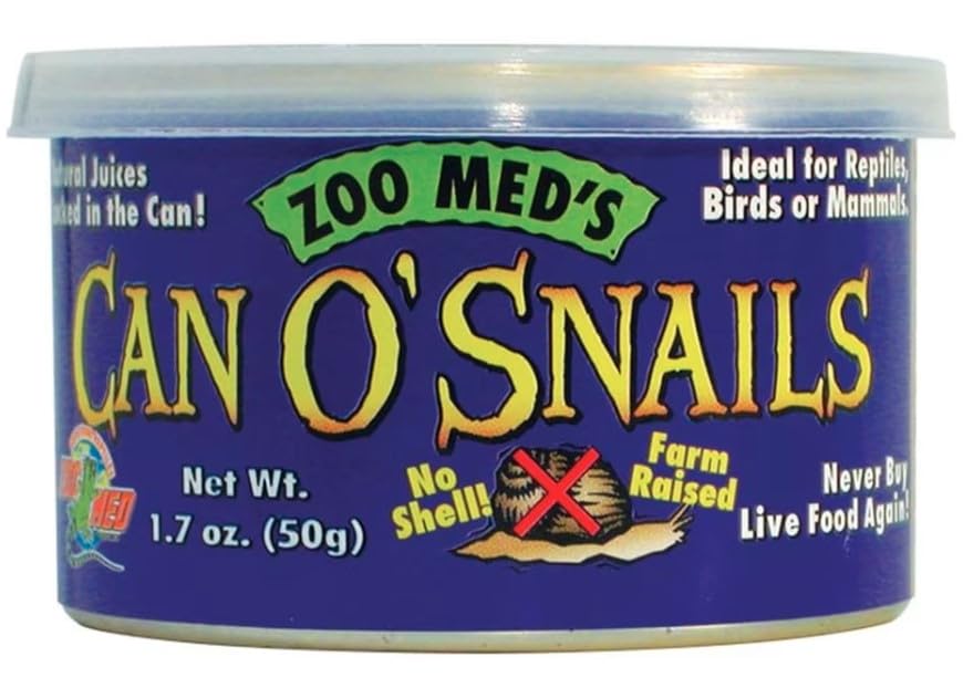 Zoo Med caracoles sin caparazón de tamaño mediano para tortugas y reptiles.