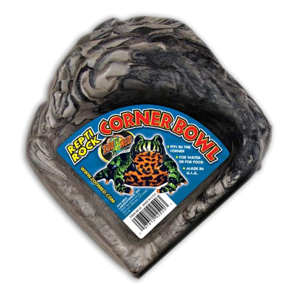 Zoo Med cuenco en esquina, superficie fácil de limpiar, apto para agua o comida
