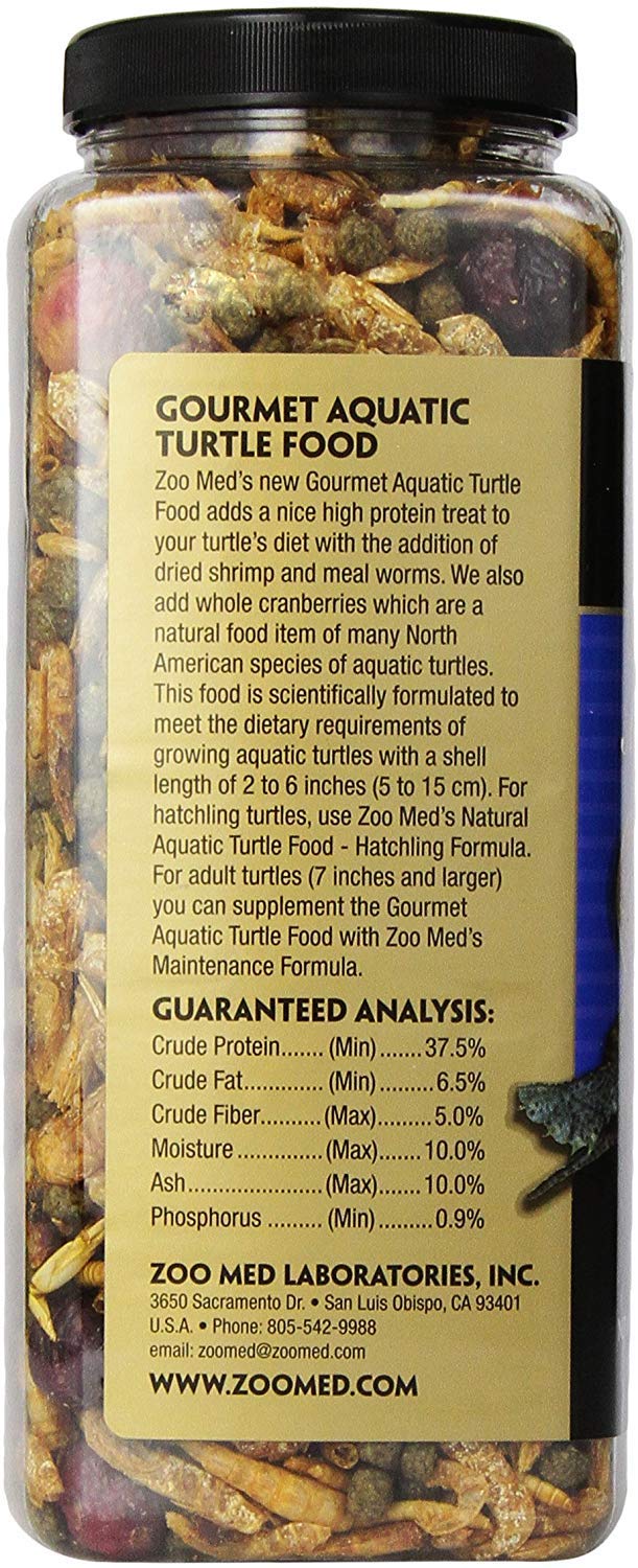 Zoo Med Empaque Doble de Alimento para Tortugas Acuáticas, práctico para alimentación continua.