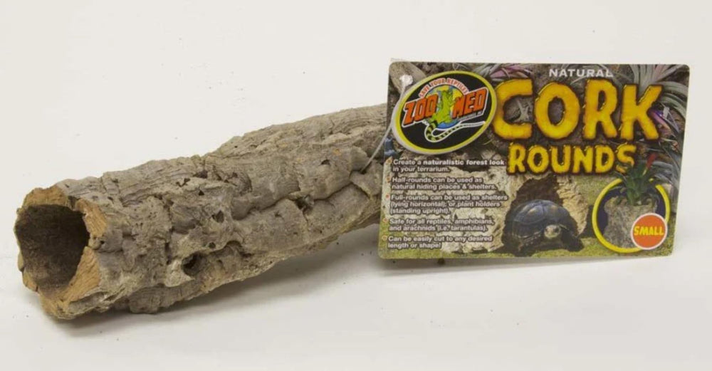 Zoo Med Corteza de Corcho Natural Redonda Extra Grande, base o soporte para plantas en terrario.