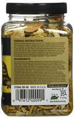 Zoo Med Gourmet Box Turtle Food, champinones visibles, sabor natural para estimular el apetito.