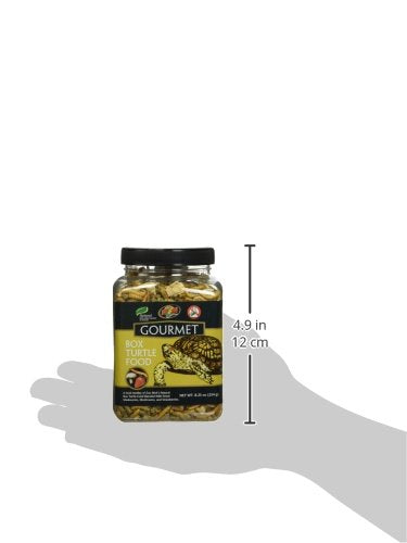 Zoo Med Gourmet Box Turtle Food, fresas visibles, aroma natural para atraer tortugas.