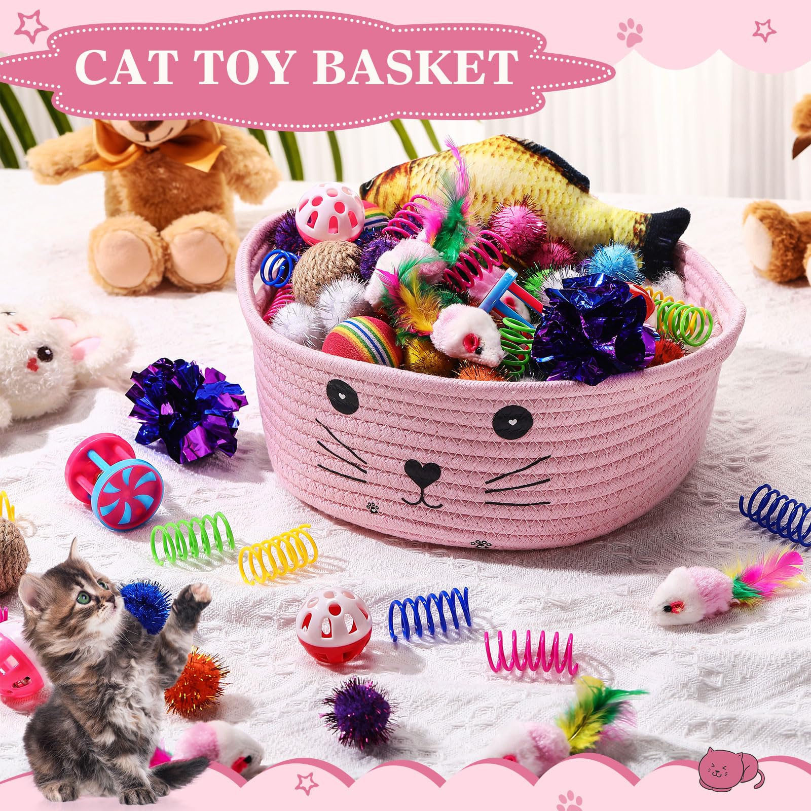 Bolas parpadeantes para gatos de Zopeal, estimulan la curiosidad durante el juego.