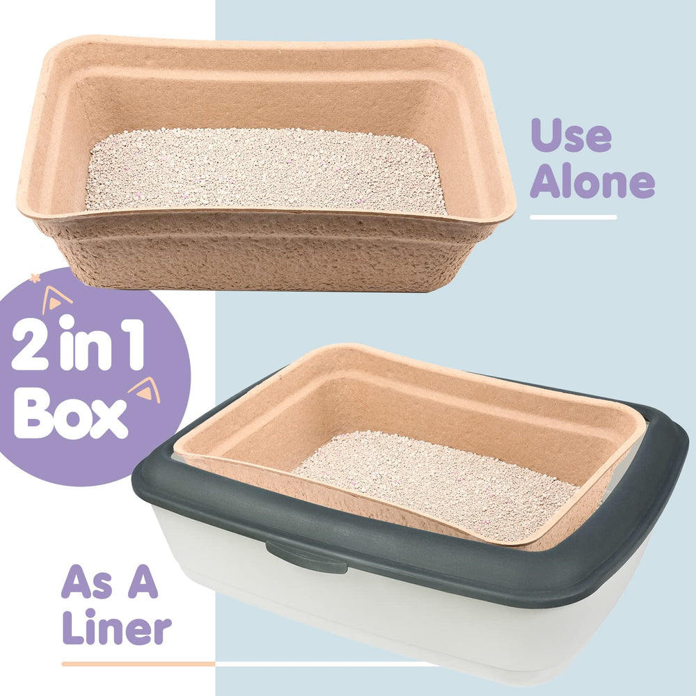 Zopeal caja-arena-desechable-uso-domestico-y-viaje, ideal para casa o viaje.