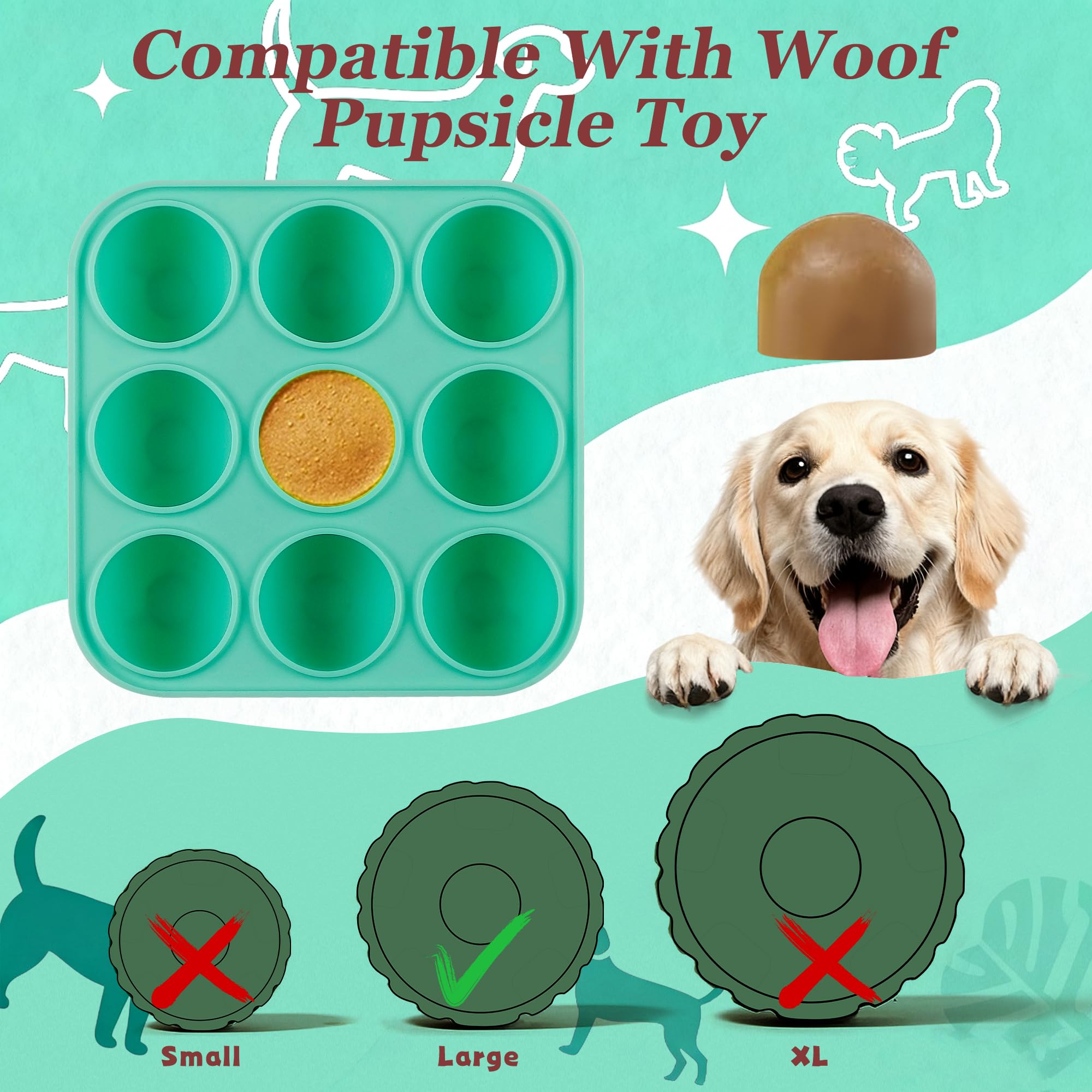 Zorazio molde silicona para perros, desmolde suave y seguro, sin BPA