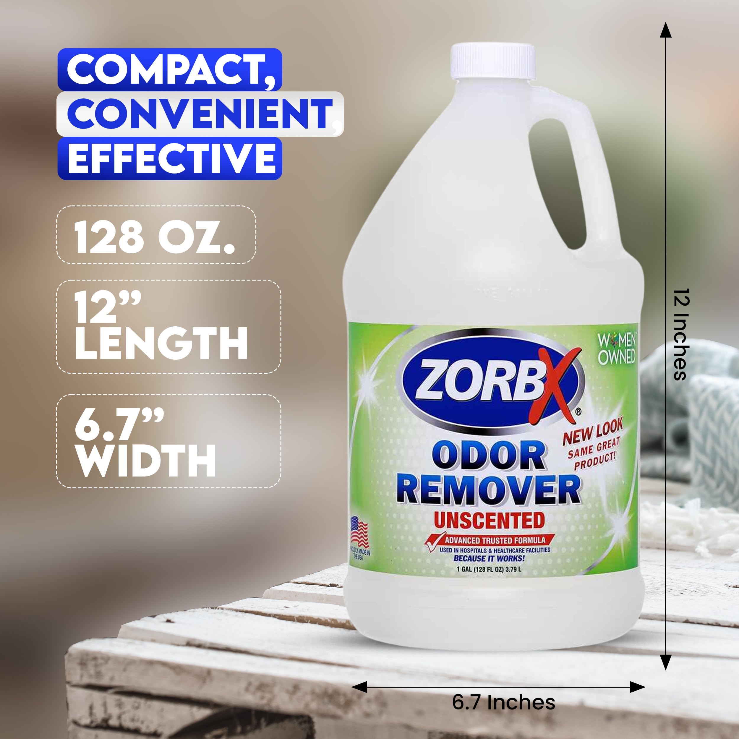 ZORBX Eliminador para garaje, elimina olores de humo y herramientas