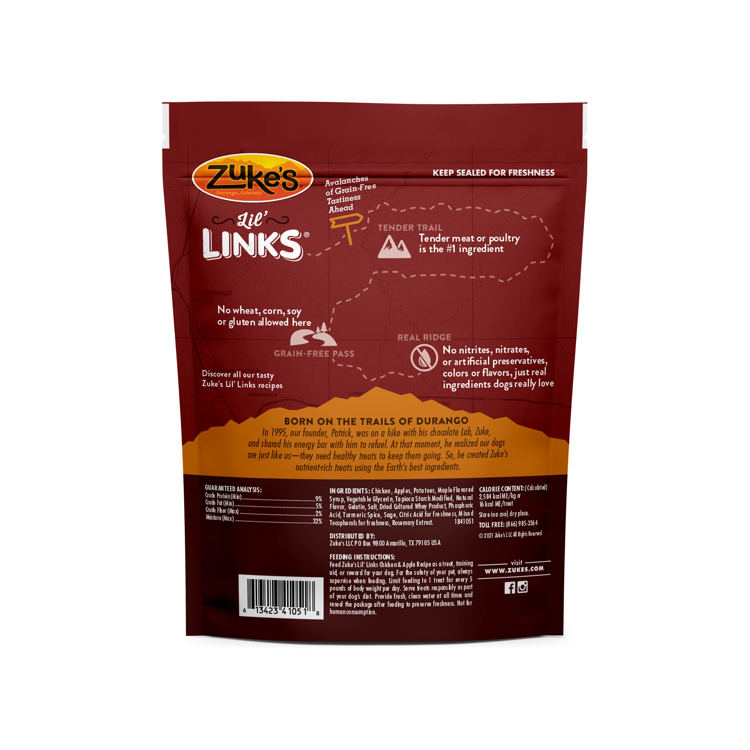 Zuke’s Lil’ Links hechas en EE.UU. para aventuras