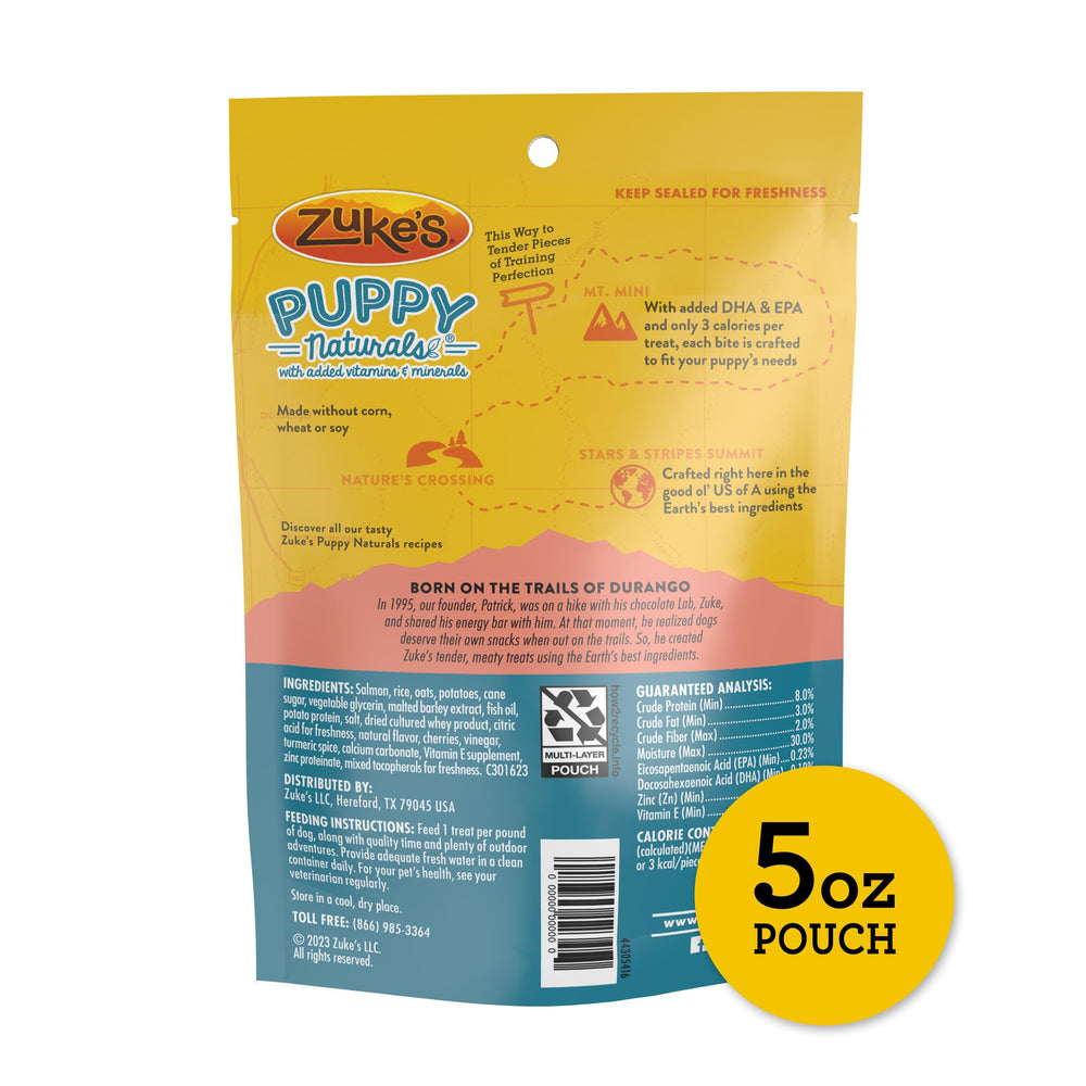 Premios naturales con salmón y vitaminas para cachorros activos